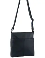 [Milleni] Nappa Leather Cross-Body Bag in Navy