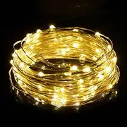 [TuoTu] USB LED Fairy String Light,50 LED Bulbs 16ft /5M, Silver Wire Waterproof Starry String Lights for Indoor, Bedroom Festival Christmas Wedding Party