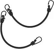 ETHZZLE 2 Pack Heavy Duty Bungee Cords Hooks Elastic Rope for Tent Car Camping