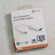 j5create Mini DisplayPort To 4K HDMI Adapter 4K Converter Model JDA159 NEW