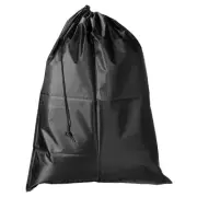 31.5" Height Clothes Storage Drawstring Bag for Camping, Black