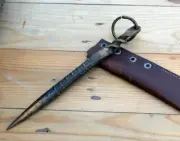 Marlin Spike Hand Forged Stainless Steel Punch Pick with Kydex Sheath