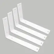 Shelf Bracket 10 Inch Heavy Duty White Brackets for Shelves Corner L Bracket ...