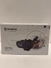 Moman H2 Pro Motorcycle Intercom Headset Voice Assistant up to 1000M 1 Rider Kit