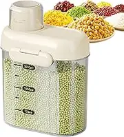 Cereal Containers Storage, Food Storage Containers with Lids, Cereal Storage Containers, Practical Cereal Dispenser, Airtight Clear Jars, Pantry Organization Kitchen Canisters Bins for Dry Food, Flour