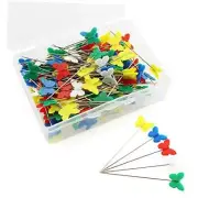 200pcs Flat Head Butterfly Sewing Straight Pins Patchwork Butterfly Type