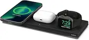 [Belkin] MagSafe 3-in-1 Wireless Charging Pad - Fast Wireless Charging for Apple Watch, iPhone 14, iPhone 13 & iPhone 12 Series, & AirPods - MagSafe Charging Station for Multiple Devices - Black