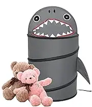 Plush Toy Organizer - Shark Design Large Kids Plushies Toy Display Bucket,Toy Storage Bins Basket Container, Playroom Organizers For Boys, Girls, Nursery, Playroom
