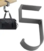 Table Purse Hanger,Under Desk Headphone Holder - Portable 5-Shaped Hook, Movable Table Rack, Heavy Duty Organizer Space-Saving for Hats Coats Umbrellas