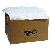 Oil Absorbent Pads Heavy Duty White 15x19 100 Pack Spill Cleanup Sorbent
