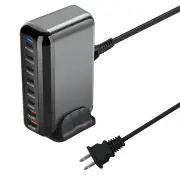 Bakeey YMX-908 500W 8-Port USB PD Charger 2USB-A+6USB-C PD Fast Charging Desktop Charging Station EU Plug US Plug for iP