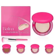 Peptide Bounce Foundation, Peptide Bounce Balm Foundation, Hydrating, Age-Defying Makeup Foundation for Mature Skin, Natural, Medium Buildable Cove...