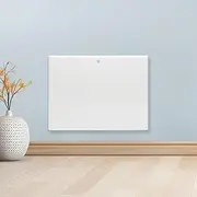 Purus 600W White Electric Radiator Heaters for Home, Bathroom Safe Electric Heater Setback Timer Lot 20 & Advanced Thermostat Control Wall Mounted or Floor Standing Low Energy Panel Heater