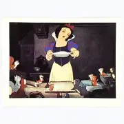 Snow White and the Seven Dwarfs Postcard Disney Vintage Princess Gooseberry Pie