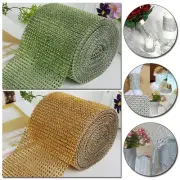 1Roll Sparkly Rhinestone Diamond Mesh Ribbon Trims Sew On Wedding Dress Decor