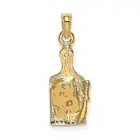 14k Yellow Gold Cheese Board w/ Knife Charm Pendant 1.58g for Mom