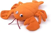 Petface Seriously Strong Plush and Rubber Lobster Dog Toy, , Orange
