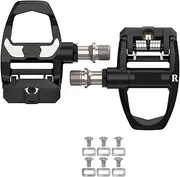 Fashionable Pedals Road Clipless Pedals Carbon Nylon Ultralight Self-Locking Pedals Cycling Parts Easy Install(NC-4.5DEGREE-Set)