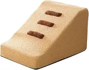 Yajuyi Pet Steps for Dogs and Cats - Sturdy and Portable Indoor/Outdoor Ramp, Khaki 3 Step