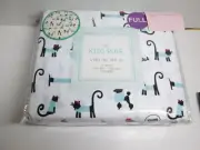 Kids Rule Full Sheet Set Bonjour PARIS French Dog Eiffel Tower ~ Black, Blue Red