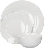 [Mikasa] Alexis Twelve Piece Porcelain Dinnerware Set, Gift Boxed
