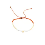 Moj Bracelet in Sterling Silver with Red Onyx Stone - Shiny Finish - Elegant Jewellery in Australia