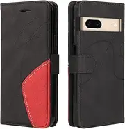 [CXTcase] Mobile Phone Case for Google Pixel 7a, Flip PU Leather Case Google Pixel 7a Cover, Fashionable Flip Case Google Pixel 7a Mobile Phone Case Protective Case, Black