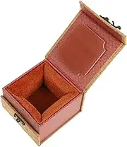 Operitacx Ink Pad Box Small Chest Trinket Boxes Small Wooden Chest Pirate Treasure Brocade Yellow