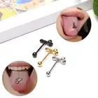 1Pc Sexy Men Genital Tongue Piercing Balls Suckme Tongue Rings Body Jewelvi