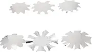 LALAFINA Stainless Steel Nail Cutter Edger 6pcs Manicure Template Tool Set for Salon