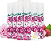 Batiste Blush Dry Shampoo 350mL - Quick Hair Refresh with Flirty Floral Scent, Adds Volume & Texture, & Aborbs Oil, Ideal for Daily Haircare & Styling, For All Hair Types, Instant Results, Pack of 6