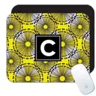 Gift Mousepad : Abstract Arabesque Yellow Modern Contemporary Home Decor Design