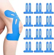 Precut Kinesiology Tape for Knees, 10 Pcs Knee Support & Stability Skin-Friendly Waterproof Physio Kinesiotapes, Knee Pain Relief Athletic Tape, Elastic Breathable Hypoallergenic Latex-Free Sport Tape