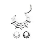 Surgical Steel 16G Spiderweb Hinged Segment Hoop Earring/ Septum Ring