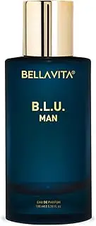 Bella Vita Luxury B.L.U Man Eau De Parfum Perfume for Men with Lemon, Apple, Musk|Fresh, Refreshing, Energising Long Lasting EDP Fragrance Scent 100Ml
