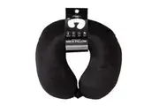 Milano Decor Polyester Memory Foam Travel Neck Support Pillow 30x30cm Black