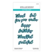 Spellbinders Serenade Sentiments Etched Dies