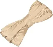 uxcell Double Fold Bias Tape for Sewing 2/5 Inch x 5.5 Yards Satin Pre-fold Continuous Binding Tape for Seaming Quilting Hemming Binding DIY Crafts, Beige
