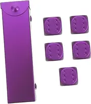 Vaguelly 1 Set Aluminium Alloy Party Dice Small Dice Props for Game Nights Lightweight and Game Accessories for Festivals and Gatherings Design