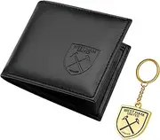 West Ham United F.C. Sports Fan Wallet Accessories Set with Card Slots & Coin Pocket, Supporters' Gear - West Ham Gifts for Men, Black, One Size, Modern