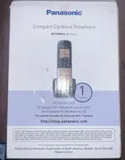 Panasonic Compact Cordless Phone with DECT 6.0, 1.6" Amber LCD and Illuminated