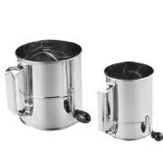Sieve Cup Sifter Baking Tool Stainless Steel Flour Cocoa Icing Sugar Mesh Shaker