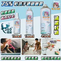 在飛比找松果購物優惠-75% 潔用酒精 乾洗液 450ml 酒精噴霧 superm