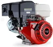 Baumr-AG Petrol Engine Stationary 16HP 448cc 4-Stroke Recoil OHV Stationary Motor 4-Stroke Horizontal Shaft Replacement, SX450