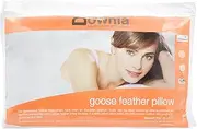 Downia Goose Feather Pillow, White, Medium