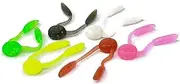 120-Pack Floating Soft Bait Fish-Attracting Scented TPE Bait Lifelike Action for Bass, Perch & Panfish Soft Plastic Baits