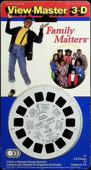 Family Matters ABC TV Show 3d View-Master 3 Reel Packet SEALED