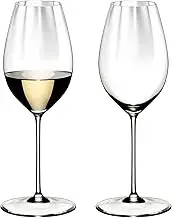 Riedel Performance Sauvignon Blanc Machine-Made Crystal Wine Glass, Clear – Enhances Freshness & Crisp Acidity for White Wines – Premium Crystal Glass with Optic Effect – 440 ml Capacity (Pack of 2)