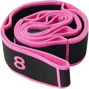 Generic Yoga Stretching Belt Resistance Band Segmented Yoga Stretching Band Stretch Band