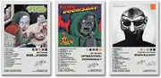 Mf Doom Poster Album Cover Signature Poster A Set of 3 Canvas Posters Room Aesthetic Festival Gift Family Bedroom Decor Wall Art Home08x12inch(20x30cm)-3pcs Style-2